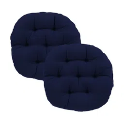 DADDY COOL 2 Pieces Navy Blue Round Chair Cushion-picture-36