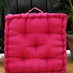 BLANC9 Fuchsia Square Floor Cushion-30