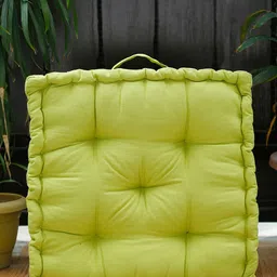 BLANC9 Green Cloudy Matlas Cotton Square Floor Cushion-image-9