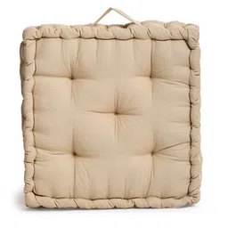 BLANC9 Beige Set Of 2 Matlas Square-Shaped Floor Cushion image 2
