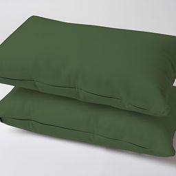 SKANDA FAB Green 2 Pieces Pure Cotton Rectangular Pre Filled Sofa Cushions-46