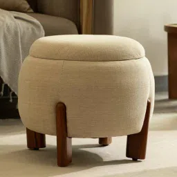 ellementry Fabric Seating Stool In Natural Finish-picture-3