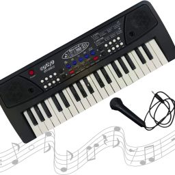 Portable Piano Keyboard with Microphone | 37 Keys, 8 Rhythms-image-13