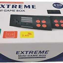 HG WORLD Retro Extreme Mini Game Box Wireless Classic Portable Gaming Console 1 GB with Preinstalled 500 + Classic Games, Super Contra & Many More Games, AV-OUTPUT-18