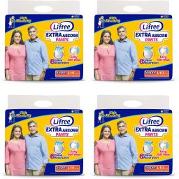 Extra Absorb Adult Diaper Pants Unisex, Set of 4 Large size 10 Pieces Adult Diapers - L-image-68