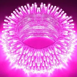 40 LEDs 11 m Pink Steady Bulb Rice Lights-2