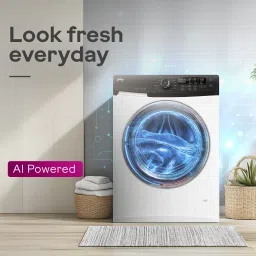 godrej 9 kg Inbuilt Heater with AI Tech Fully Automatic Front Load with In-built Heater White, Grey image 2