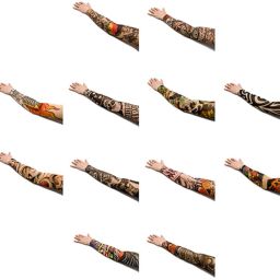 Aadishwar Creations Tattoo6 Nylon Arm Warmer-image-34