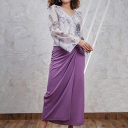 Athena White Floral Printed V-Neck Ruffles Georgette Blouson Top-picture-17