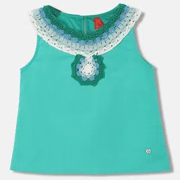 Blue Giraffe Cotton Blouson Top-picture-54