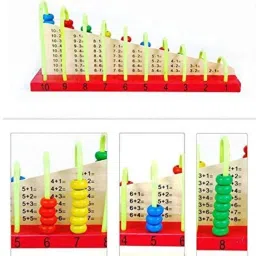 little mind Wooden Calculation Shelf | Abacus Counting Addition Subtraction for Kids 3+ image 2