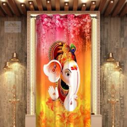 152 cm (5 ft) Polyester Room Darkening Window Curtain Single Curtain-image-96