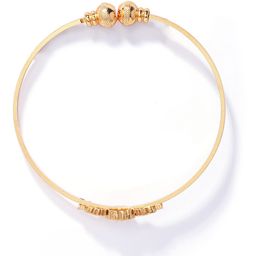 Shining Diva Set Of 2 Gold-Plated White & Pink Stone-Studded Adjustable Bangles image 5