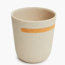 Home Centre Beige & Yellow Textured Marshmallow Round Dust Bin image 4