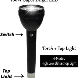 aubade 1000 Meter 4 Mode Long Beam Chargeable Waterproof LED Table Lamp 50W Flashlight TORCH 8 hrs Torch Emergency Light image 5