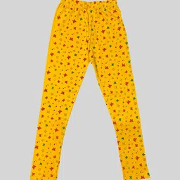 DIAZ Girls Printed Ankle Length Cotton Lycra Leggings-image-53