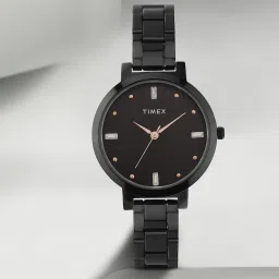 Black Dial Stainless Steel Analog Watch - For Women TWHL41SMU14-image-74