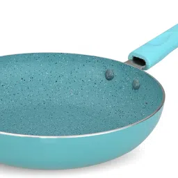 NAVRANG AQUA BLUE ALUMINIUM GRANITE NONSTICK FRY PAN 240MM Fry Pan 24 cm diameter 1.5 L capacity-picture-11