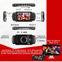 COUNTACH Portable Handheld 4.3 for PXP Video Gaming Console Player Built-in 10000 Games 8gb GB with Action-Adventure, Fighting, First-Person Shooter, Sports 10000 Game Built-in 8GB image 5
