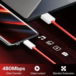OnePlus USB Type C Cable 10 A 1.5 m Copper Braiding Supervooc Type C Fast Data Cable image 3
