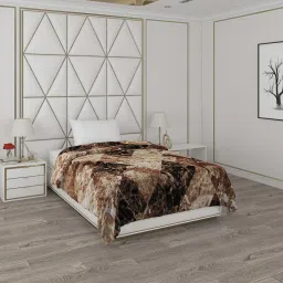 Printed Single Mink Blanket for Heavy Winter-image-4
