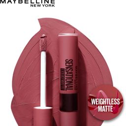 maybelline new york Sensational Liquid Matte Lipstick, 24 Touch of Spice, 7 g - Liquid Lipstick Shades Delivering Intense Matte Color Effect image 3