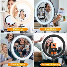 Wrapo Professional 12 inch LED Ring Light With Tripod Stand | 3 color modes Flash image 5