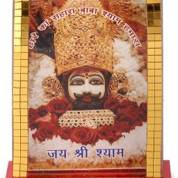 DivColl Khatu Shyam Baba Photo in Glass Cabinet for Car Dashboard Decorative Showpiece - 9 cm-image-61