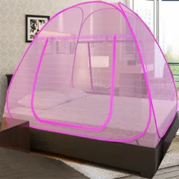 Polyester Infants Washable PINK-BB-CCC mosquito net in bed machhardani for triple bed king size cotton mac Mosquito Net-11