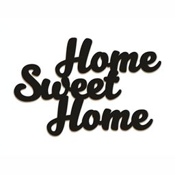 CVANU Black Sweet Home Carved Wooden Wall Hanging-picture-38