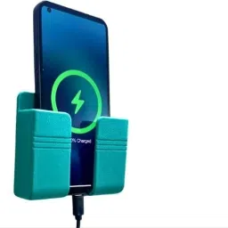 M/S DSNS Wall Mounted Mobile Holder| Mobile Phones Charging Stand Holder | Plastic Wall Mount Charging Stand Mobile wall stand (Blue Pack OF1) Mobile Holder-10