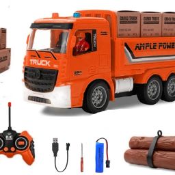 6 CH Rechargeable Remote control RC Cargo CarrierTruck with Head light & Music-image-24