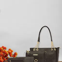 Bagsy Malone Set Of 4 Textured Structured Bags - Up to 12 inch-1