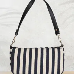 MINI WESST Striped Structured Shoulder Bag image 2