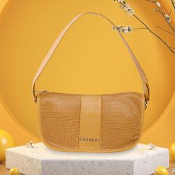 Caprese Textured Baguette Bag-10