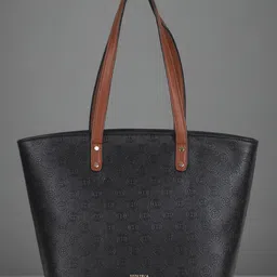 Toteteca PU Shopper Tote Bag with Cut Work-51
