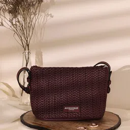 Accessorize Textured Zip Detail Sling Bag image 1