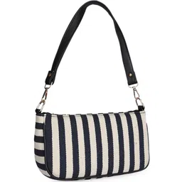 MINI WESST Striped Structured Shoulder Bag image 3