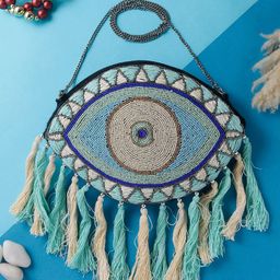 Swisni Women Embroidered Fabric Purse Clutch-40