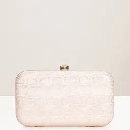 Lavie Blink Pink & Gold-Toned Framed Clutch image 5