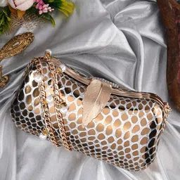 Toobacraft Embellished Shoulder Strap Box Clutch-33
