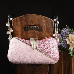 Toobacraft Embellished Wrist Loop Box Clutch-37