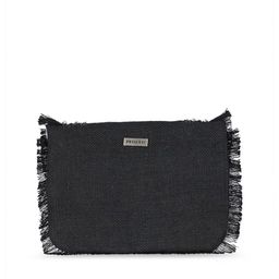 Priyaasi Black Coin Embellished Jute Clutch Bag image 3