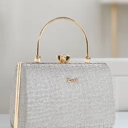 Exotic Embellished Box Clutch image 1