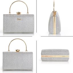 Exotic Embellished Box Clutch image 5