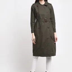 HOUSE OF VEDAS Lightweight Cotton Longline Tailored Jacket-image-87