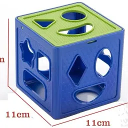 toy heaven Shape Sorter Cube Jr Sorting with Different and Color - Kids Activity Toys image 2