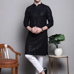jompers Men Pure Cotton Kurta Pyjama Set-picture-14
