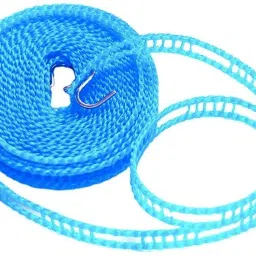 5 Meter Windproof Anti-Slip Clothes Washing Line Drying Rope with Hooks Nylon Retractable Clothesline (5 m) Nylon Retractable Clothesline-26