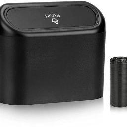Plastic Car Manual-Lift Trash Can With Lid, Mini Vehicle Trash Bin Car Dustbin Car Trash Bin Bag-image-78